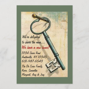 Der Schlüssel - bewegliche Mitteilung Ankündigung