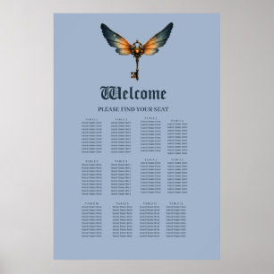 Der Schlüssel der Ewigkeit – Steampunk-Flügel Poster