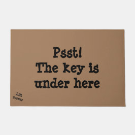 Der Schlüssel ist unter hier Tür-Matte Fußmatte