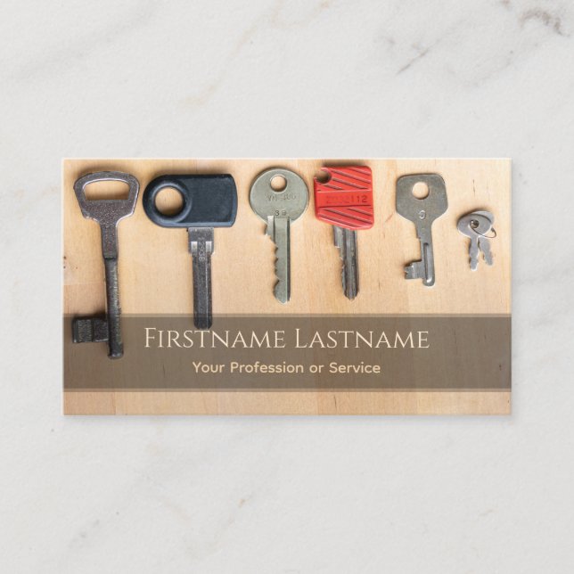 Der Schlüssel zu Ihrem Erfolg in Schlüsselsperren  Visitenkarte (Vorderseite)