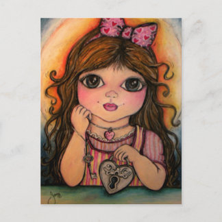 Der Schlüssel zu Ihrem Herzen Postkarte