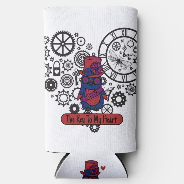 Der Schlüssel zu meinem Herzen Selters Dosenkühler (Vorderseite)