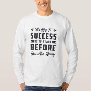 Der Schlüssel zum Erfolg liegt in der Unternehmens T-Shirt