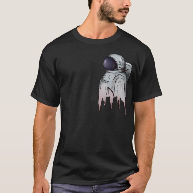 Der schmelzende Astronaut T-Shirt (Vorderseite)