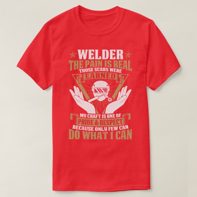 Der Schmerz ist ein wahres, weißes T-Shirt für (Design vorne)
