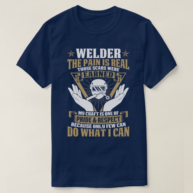 Der Schmerz ist ein wahres, weißes T-Shirt für (Design vorne)