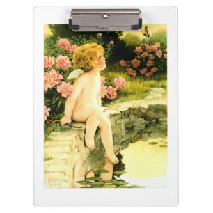 DER SCHMETTERLING Bessie Pease Gutmann Kunst Klemmbrett