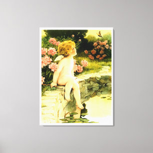 DER SCHMETTERLING Bessie Pease Gutmann Kunst Leinwanddruck
