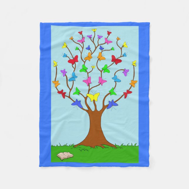 Der Schmetterlingsbaum Fleecedecke (Vorderseite)