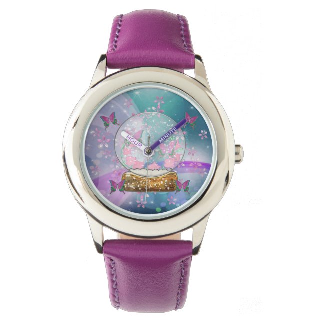 Der Schmetterlingsglöwe Armbanduhr (Vorderseite)