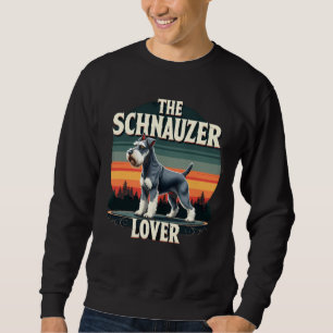 Der Schnauzer-Liebhaber - Retro-Hundedesign Sweatshirt