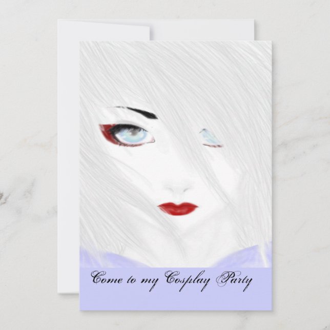 Der Schnee Geisha Einladung (Vorderseite)