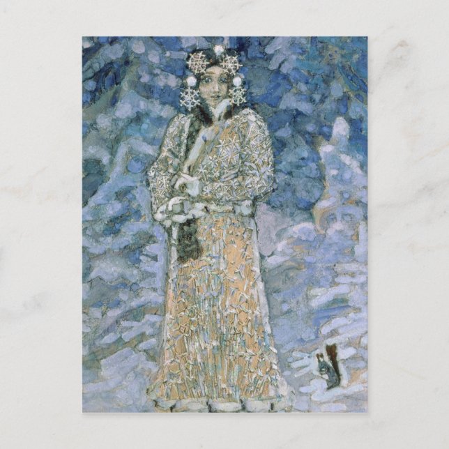 Der Schnee Maiden, eine Skizze für die Oper Postkarte (Vorderseite)