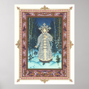 Der Schnee Maiden von Boris Zvorykin Poster