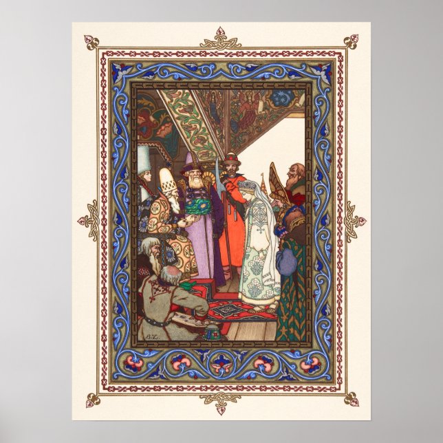 Der Schnee Maiden von Boris Zvorykin Poster (Vorne)