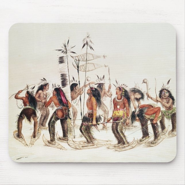 Der Schnee-Schuh Tanz Mousepad (Vorne)