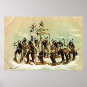 Der Schnee-Schuh Tanz, zum des großen Geistes zu Poster