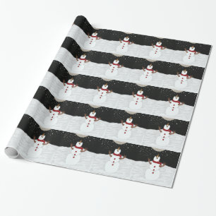 Der Schneemann, der die Mond-Geschenk-Verpackung Geschenkpapier