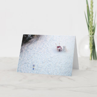 Der Schneemann Feiertagskarte