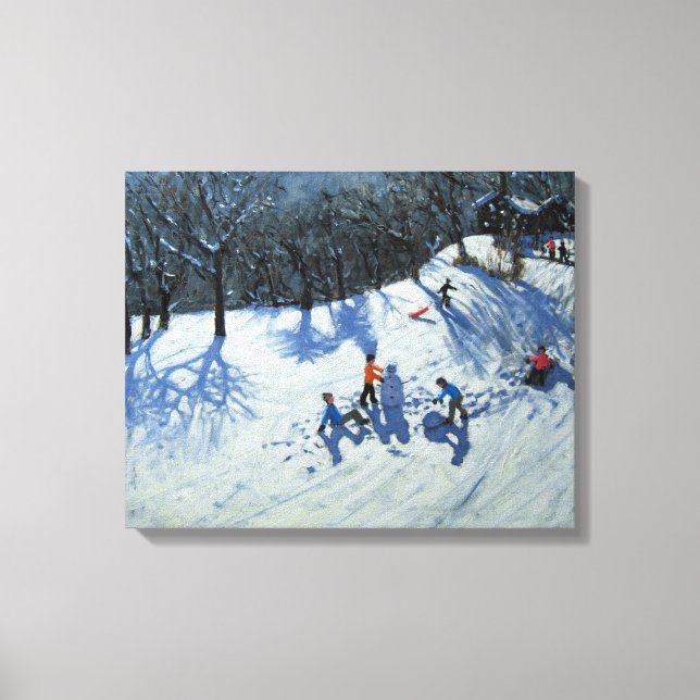 Der Schneemann Leinwanddruck (Vorderseite)
