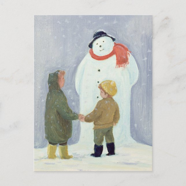 Der Schneemann Postkarte (Vorderseite)