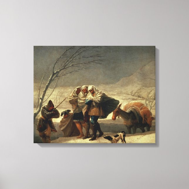 Der Schneesturm 1786-87 Leinwanddruck (Vorderseite)