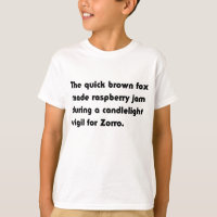 Der schnelle braune Fox aus Himbeere.. T-Shirt