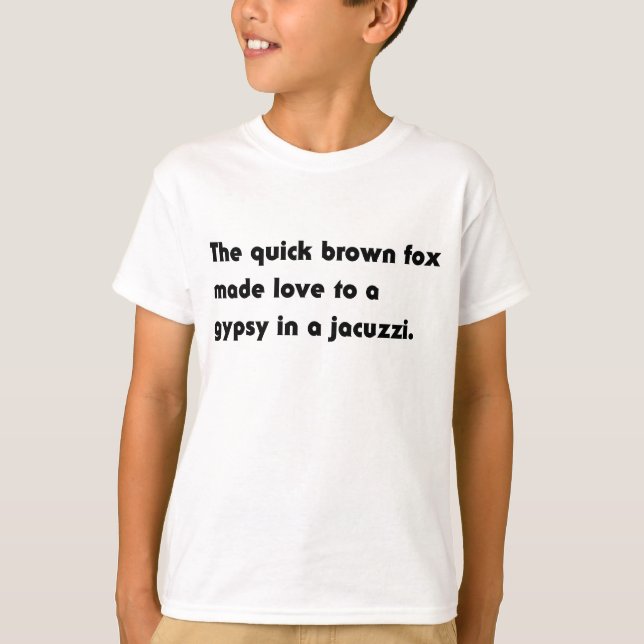 Der schnelle braune Fuchs.. Sinti und Roma Jacuzzi T-Shirt (Vorderseite)