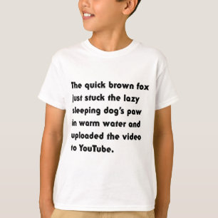 Der schnelle braune Fuchs steckte einfach... Pangr T-Shirt