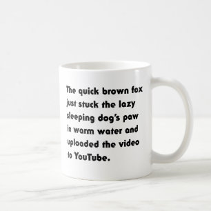 Der schnelle braune Fuchs steckte einfach... Pangr Tasse
