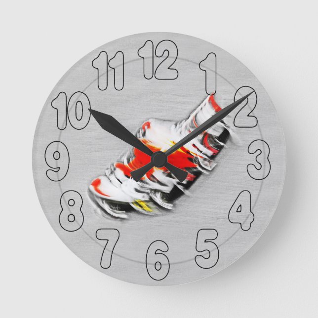 Der schnellere Treiber Runde Wanduhr (Vorderseite)