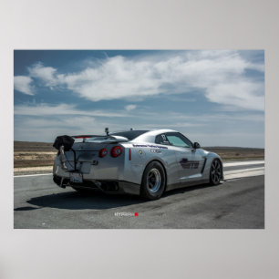 Der schnellste GT-R der Welt mit 1700PS Poster