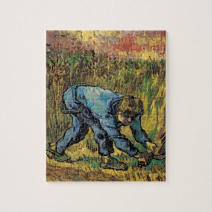 Der Schnitter mit Sichel von Vincent van Gogh Puzzle