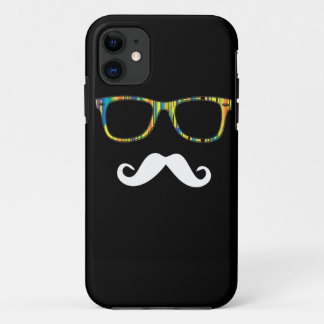 Der Schnurrbart-Hipster iPhone 11 Hülle