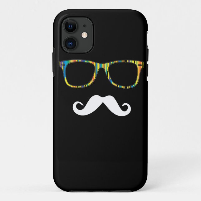 Der Schnurrbart-Hipster Case-Mate iPhone Hülle (Rückseite)