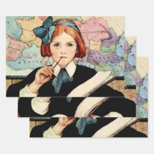 Der Scholar von Jessie Willcox Smith Geschenkpapier Set