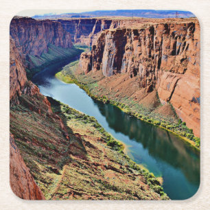 Der schöne Colorado River Rechteckiger Pappuntersetzer