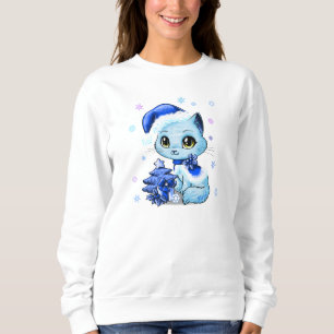 Der schöne die Strickjacke Hand gezeichneten Sweatshirt