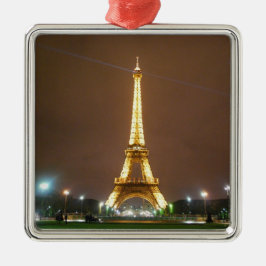 Der schöne Eiffelturm Silbernes Ornament