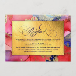 *Der schöne Goldfilm-Empfang für Hochzeiten Begleitkarte