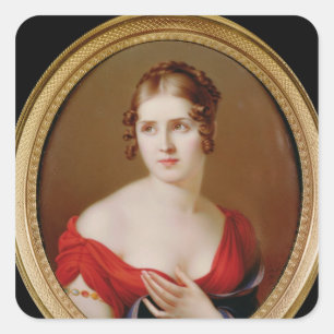 Der schöne Grieche Quadratischer Aufkleber