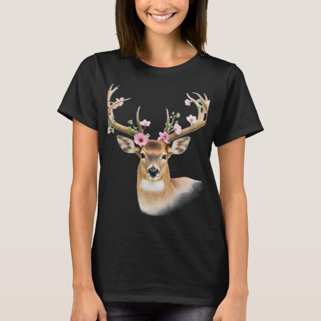der schöne Hirsch T-Shirt (Vorderseite)