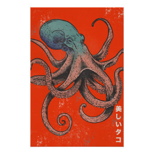 Der schöne Krake Poster