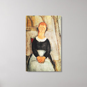 Der schöne Lebensmittelhändler Leinwanddruck