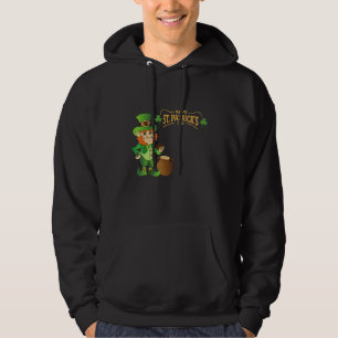 Der schöne Mensch und das Wort glücklich St Patric Hoodie