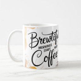 Der schöne Morgen beginnt mit der Tasse des Kaffee