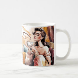 Der schöne Morgen beginnt mit der Tasse des Kaffee