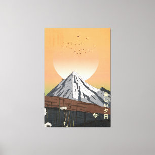 Der schöne Sonnenuntergang Leinwanddruck