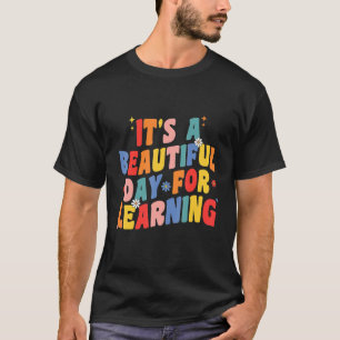 Der schöne Tag für das Lernen des Retro-Lehrers St T-Shirt