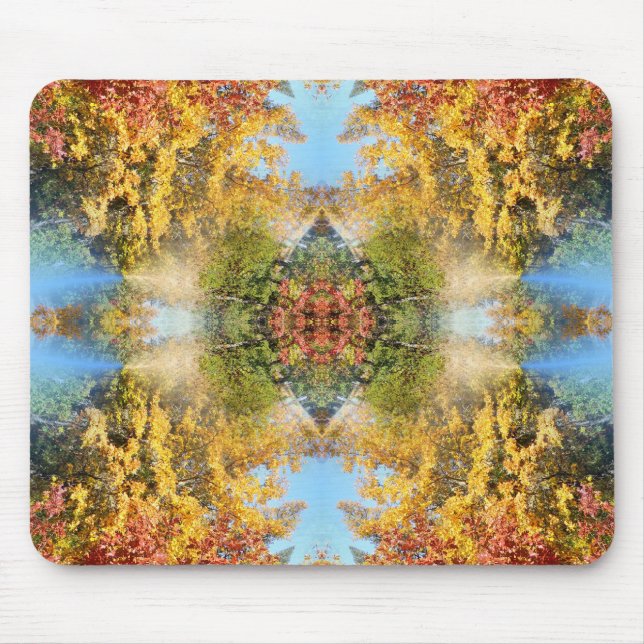 Der schöne Wald im Herbst... Mousepad (Vorne)